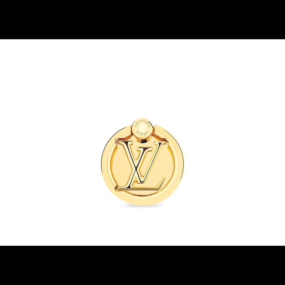 LOUIS VUITTON Nanogram Phone Ring Holder Gold 280730